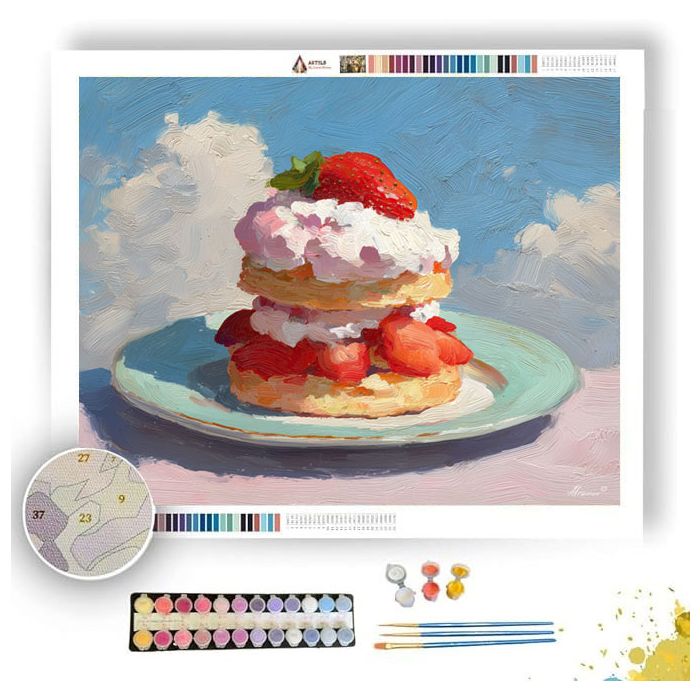 CLOUD SHORTCAKE VIEW - Paint by Numbers Full Kit