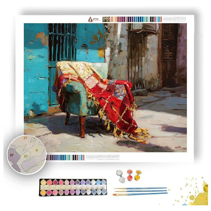 WOVEN TERRACE VIEW - Paint by Numbers Full Kit