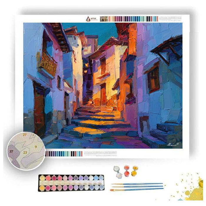 QUIET STREET TRACE - Paint by Numbers Full Kit