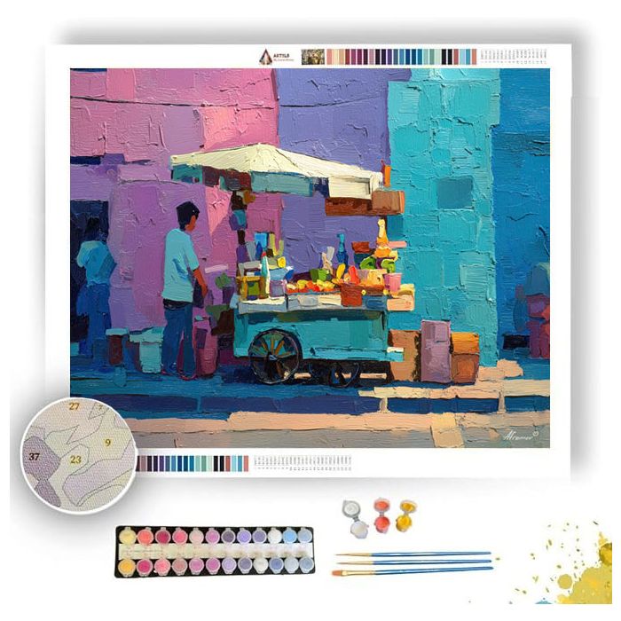 STREET TERRACE RHYTHM - Paint by Numbers Full Kit