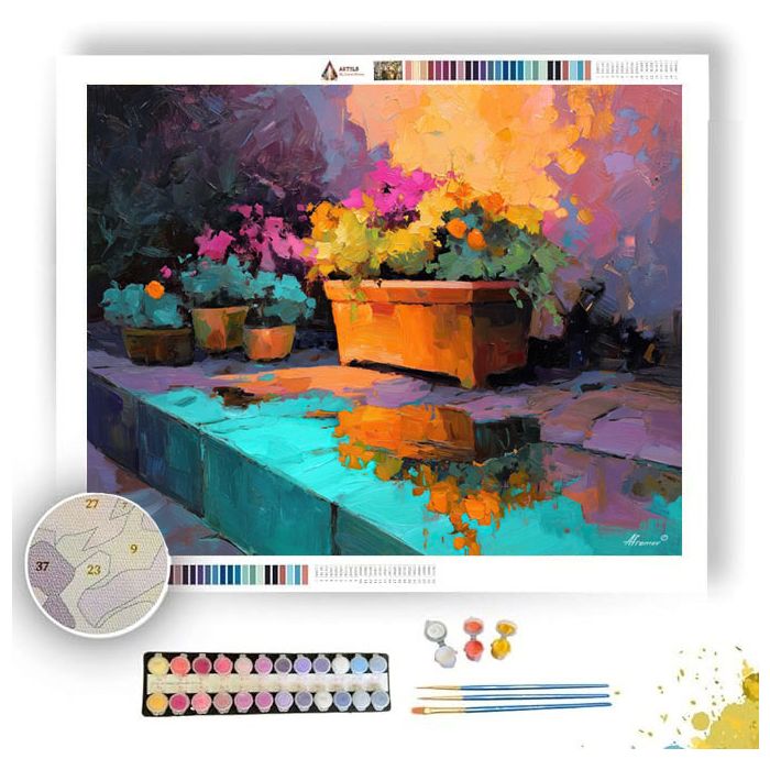 GARDEN BALCONY - Paint by Numbers Full Kit