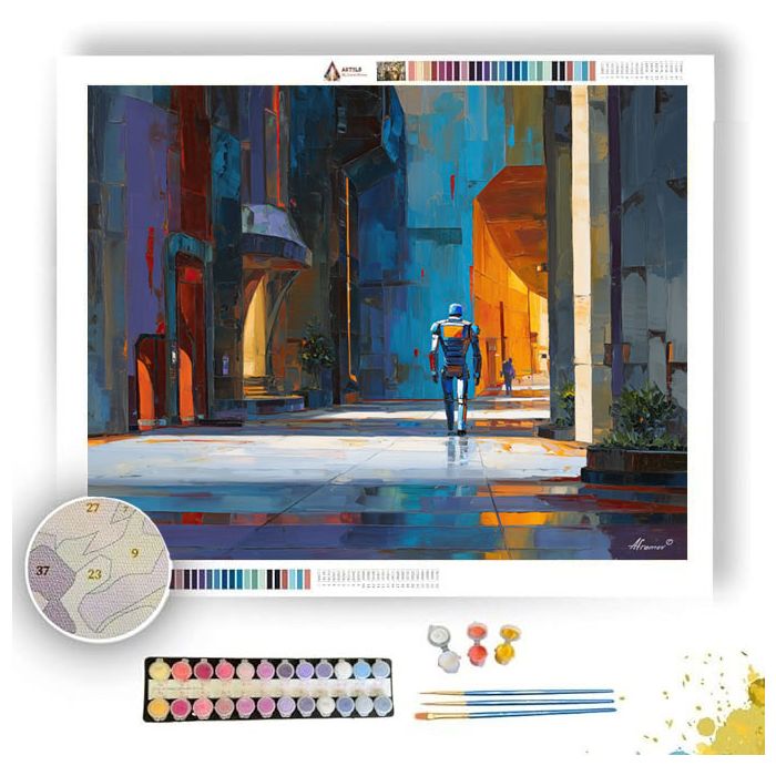 FUTURISTIC CLOUD CHORD - Paint by Numbers Full Kit