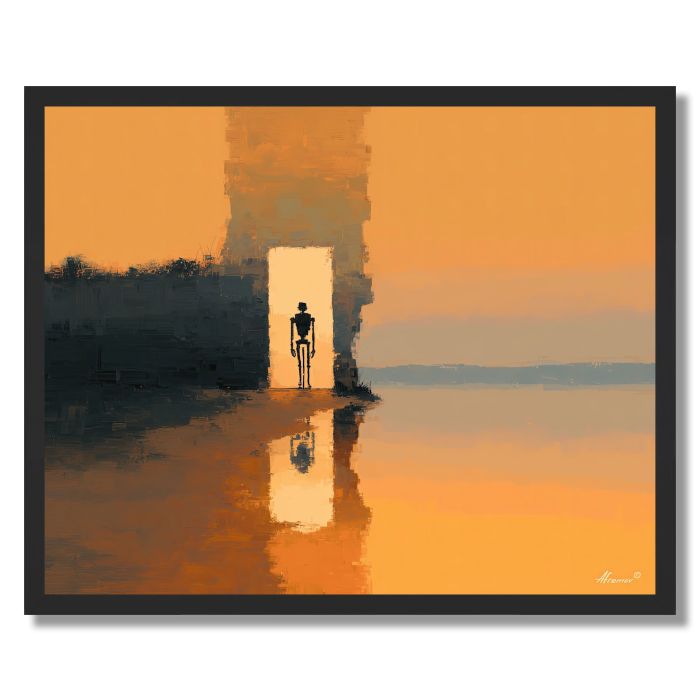 SAND SILHOUETTE - FRAMED