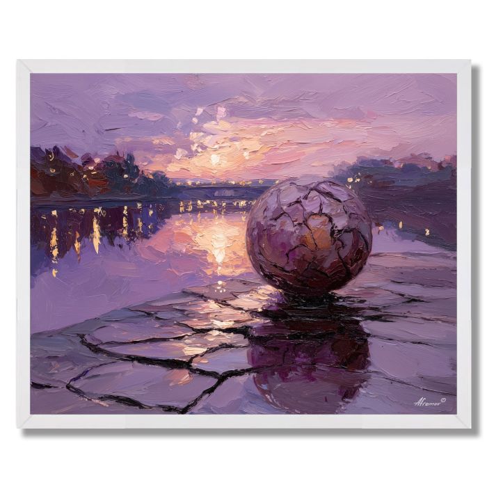 WATER RIVERBANK STUDY - FRAMED