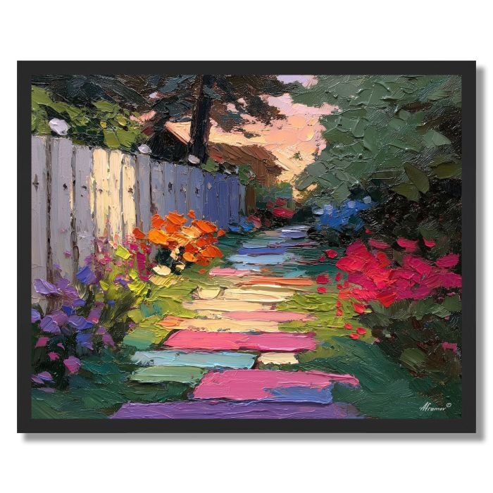 PARTY SILK PATH - FRAMED