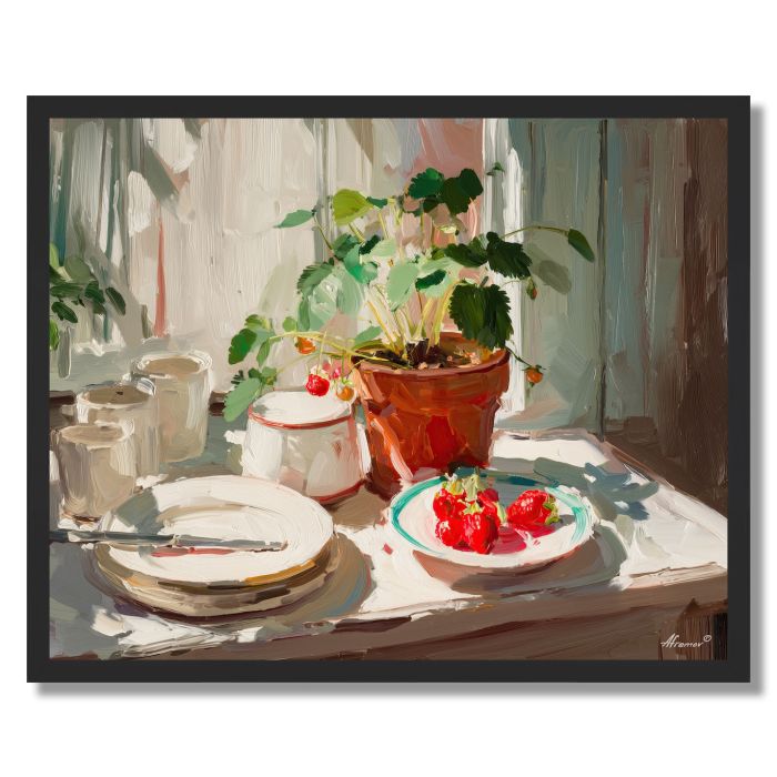WINDOW TABLE VIGNETTE - FRAMED