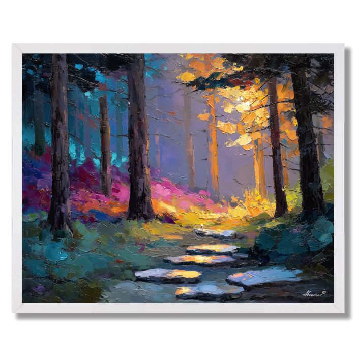 SUNLIT FOREST - FRAMED