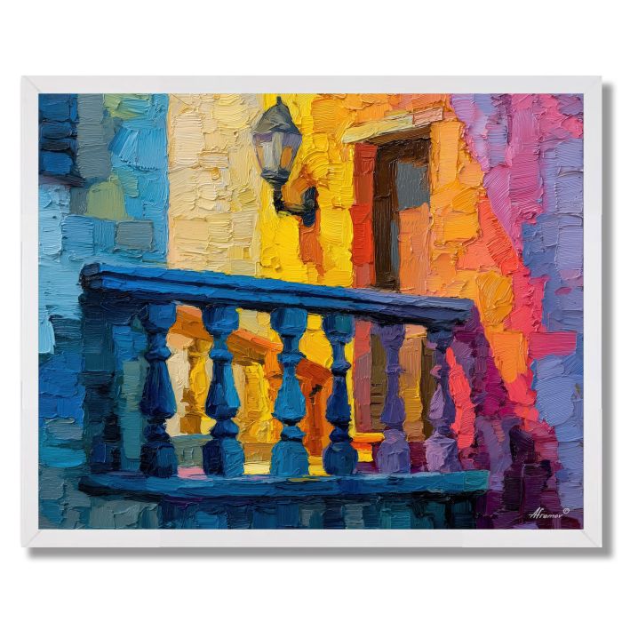QUIET COLORFUL HOUR - FRAMED