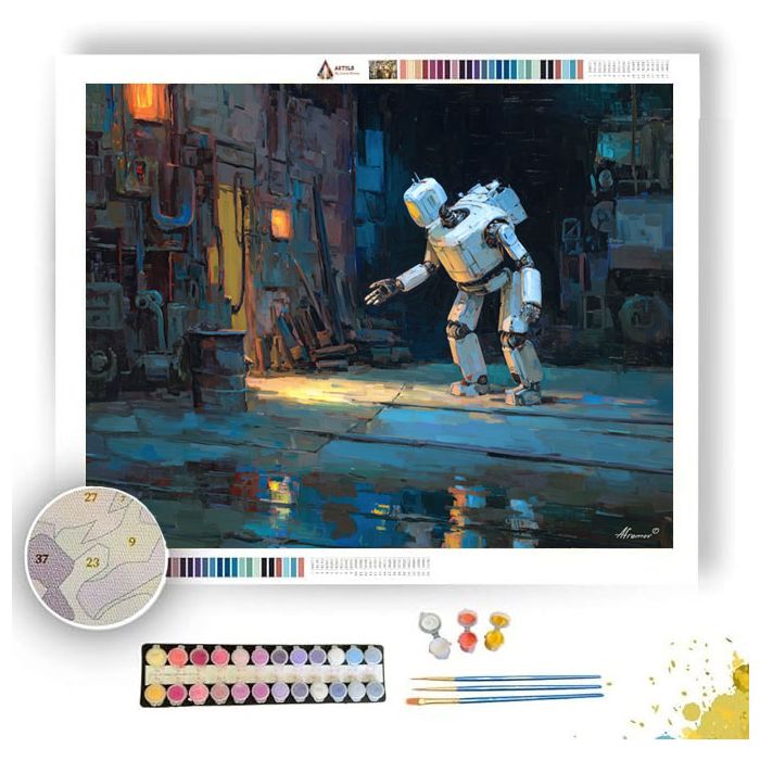REACHING IRON HOUR - Paint by Numbers Full Kit
