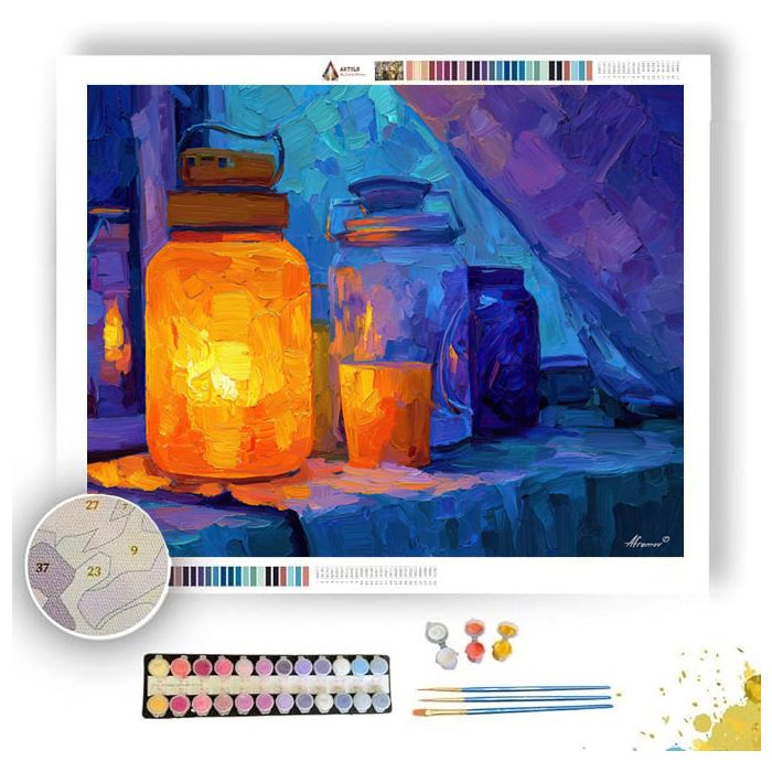 TICKET RHYTHM COBALT - Paint by Numbers Full Kit