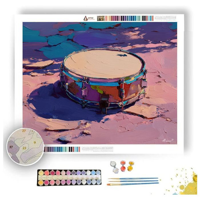 TAMBOURINE NOTE - Paint by Numbers Full Kit