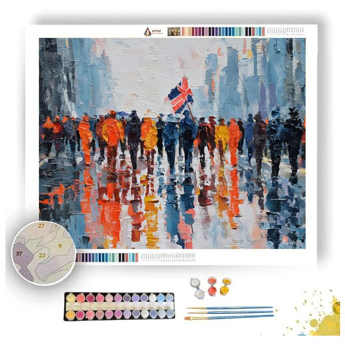 WOOD SILHOUETTE RHYTHM - Paint by Numbers Full Kit