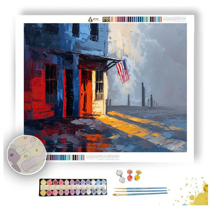 CORNER EMBER VIGNETTE - Paint by Numbers Full Kit