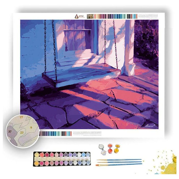SWING VIOLET GLOW - Paint by Numbers Full Kit