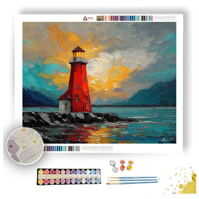 OLD HARBOR LIGHTHOUSE - Paint by Numbers Full Kit