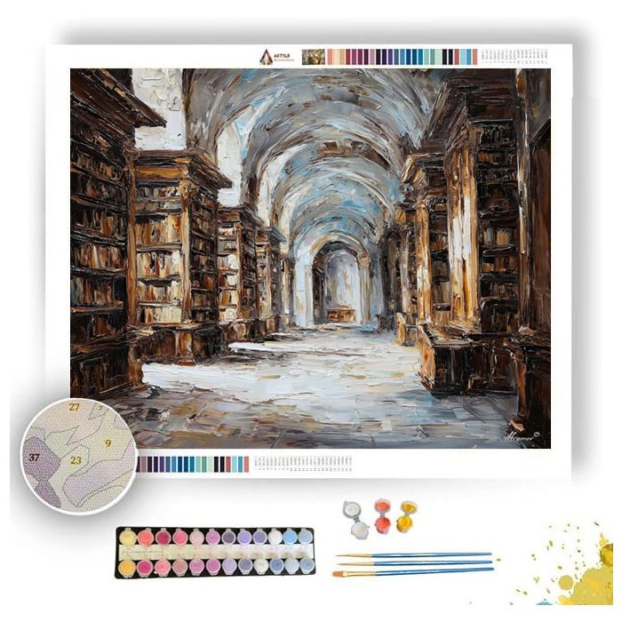 ROMAN LIBRARY HALL - Paint by Numbers Full Kit