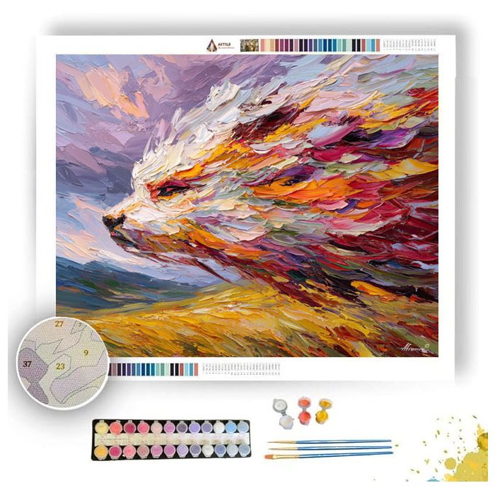 WIND BLOWN SCREAM MOMENT - Paint by Numbers Full Kit