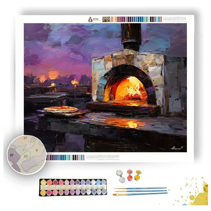PIZZA OVEN SCENE - Paint by Numbers Full Kit