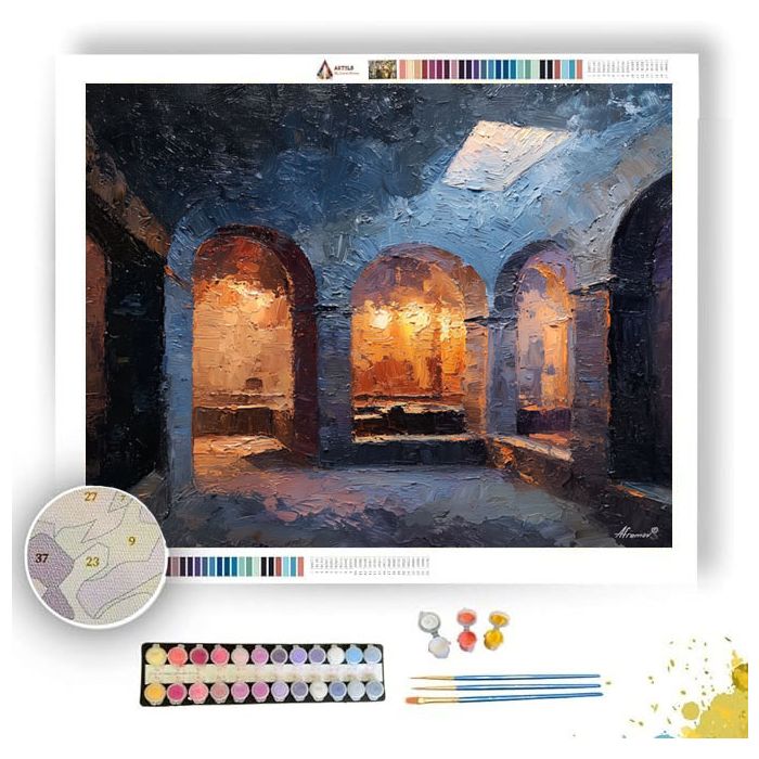 ROMAN BATH CHAMBER - Paint by Numbers Full Kit