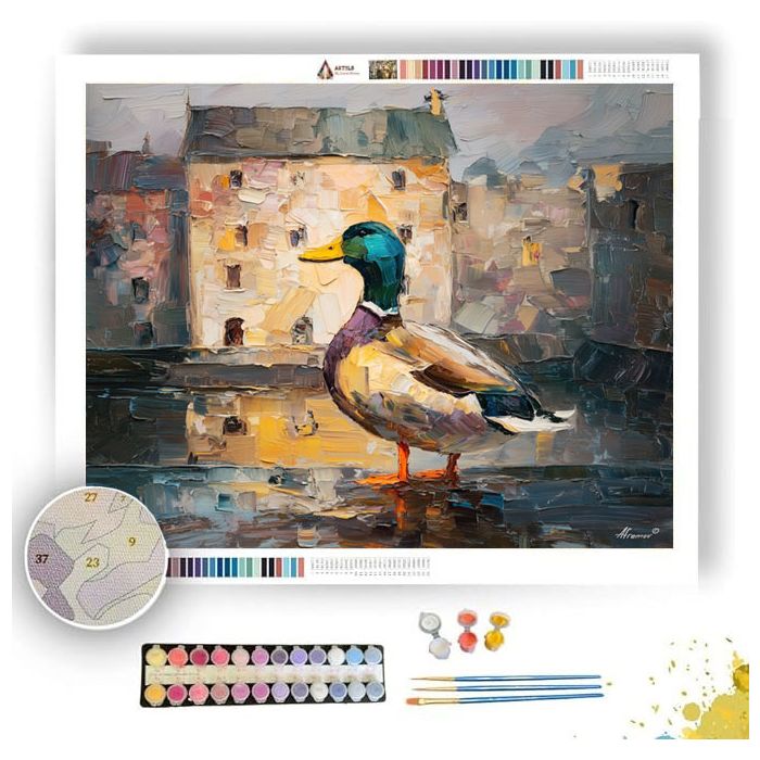 DUCK NEAR OLD MILL - Paint by Numbers Full Kit