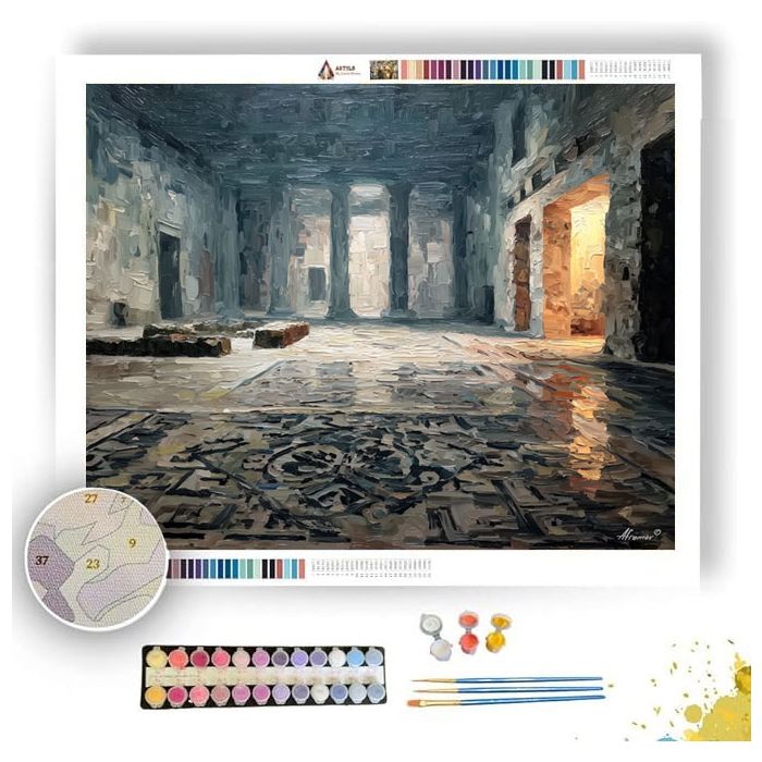 ROMAN MOSAIC FLOOR HALL - Paint by Numbers Full Kit