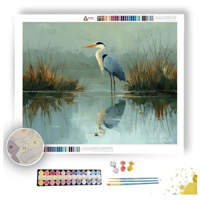 HERON BY REED EDGE - Paint by Numbers Full Kit