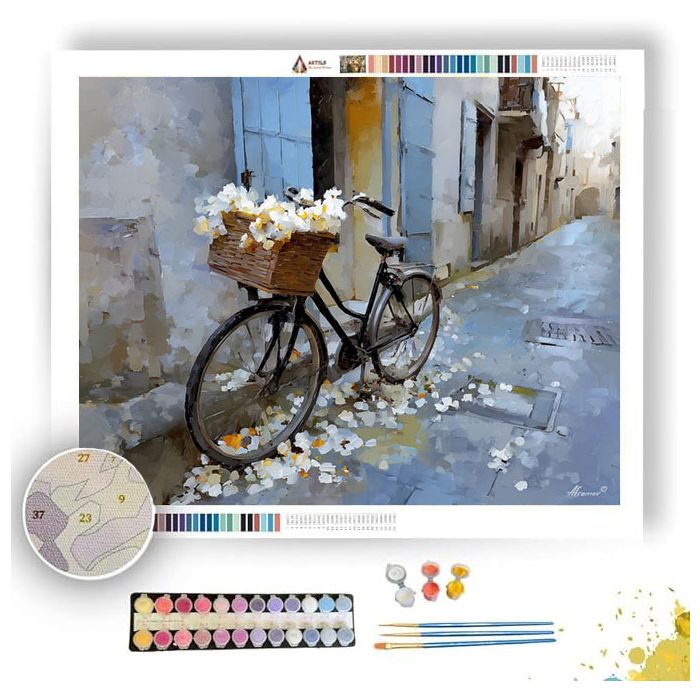 JASMINE BICYCLE BASKET - Paint by Numbers Full Kit
