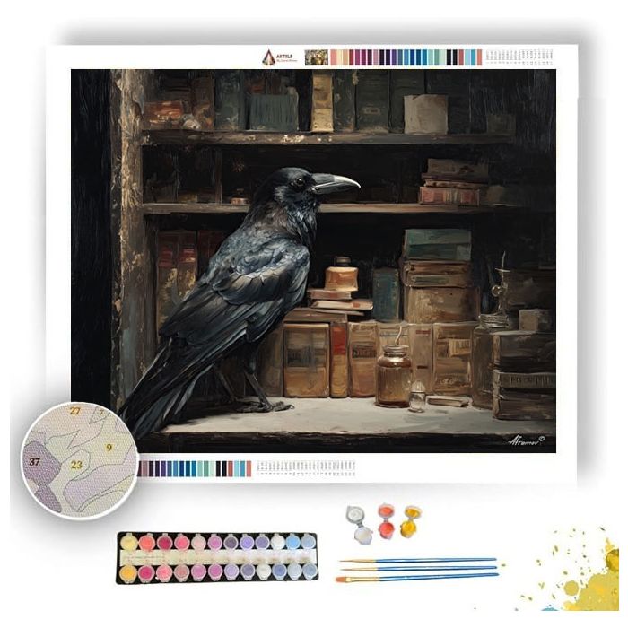 TAXIDERMY CROW CORNER - Paint by Numbers Full Kit