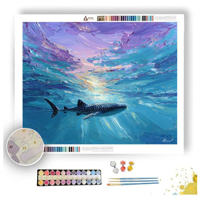 VIOLET SHORE VIEW - Paint by Numbers Full Kit
