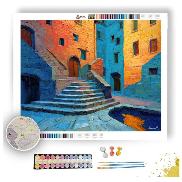 STEPS PASSAGE MARBLE - Paint by Numbers Full Kit