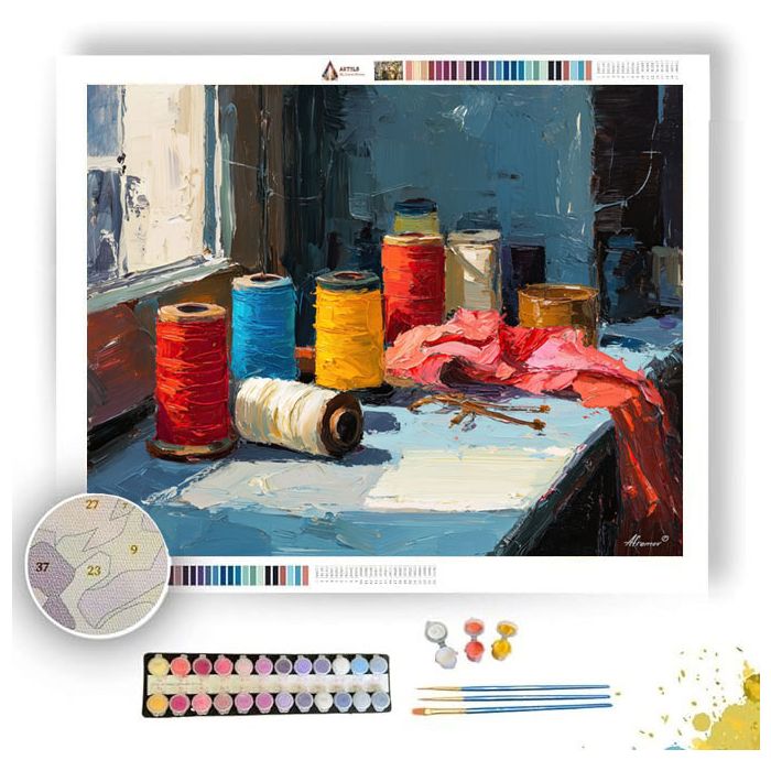 WINDOW-LIT HALO PAPER - Paint by Numbers Full Kit