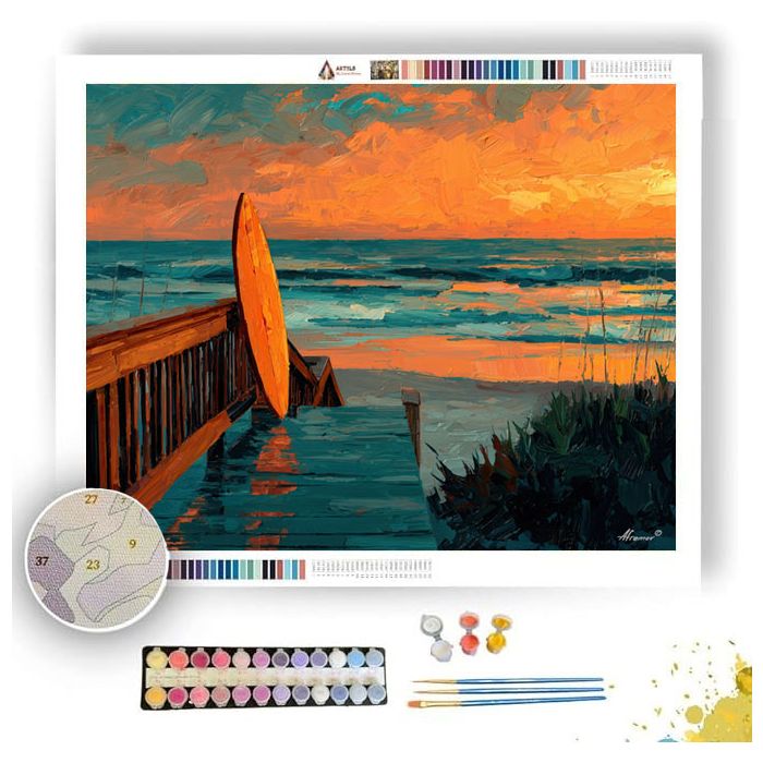 BOARDWALK HUSH TERRACE - Paint by Numbers Full Kit