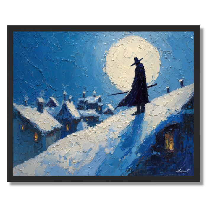 SNOW TRACE - FRAMED