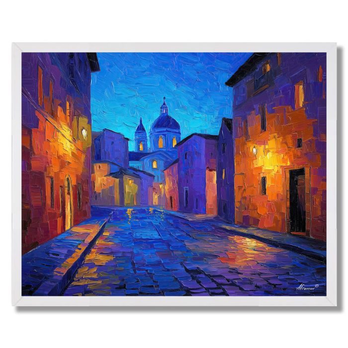 COBBLESTONE SCENE - FRAMED