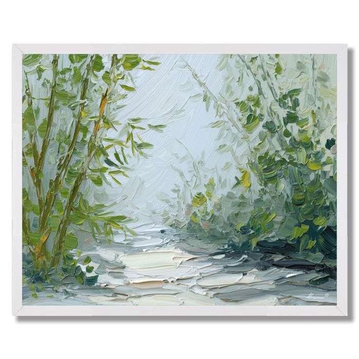 SILK MISTY DETAIL - FRAMED