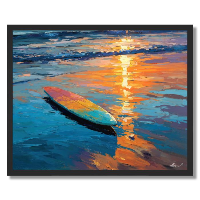 SUNSET DETAIL WATER - FRAMED