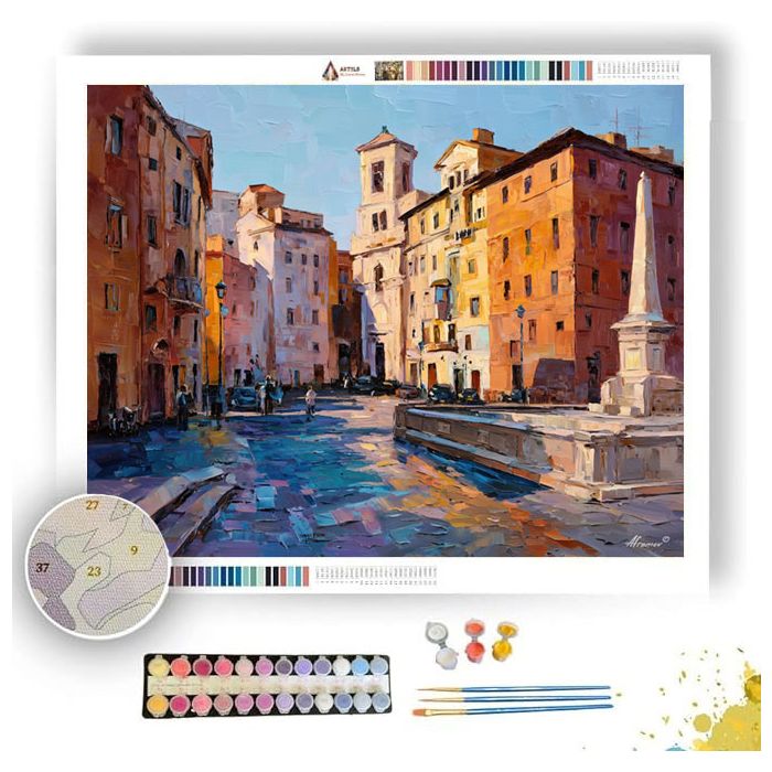 SUNLIT FORUM HOUR - Paint by Numbers Full Kit