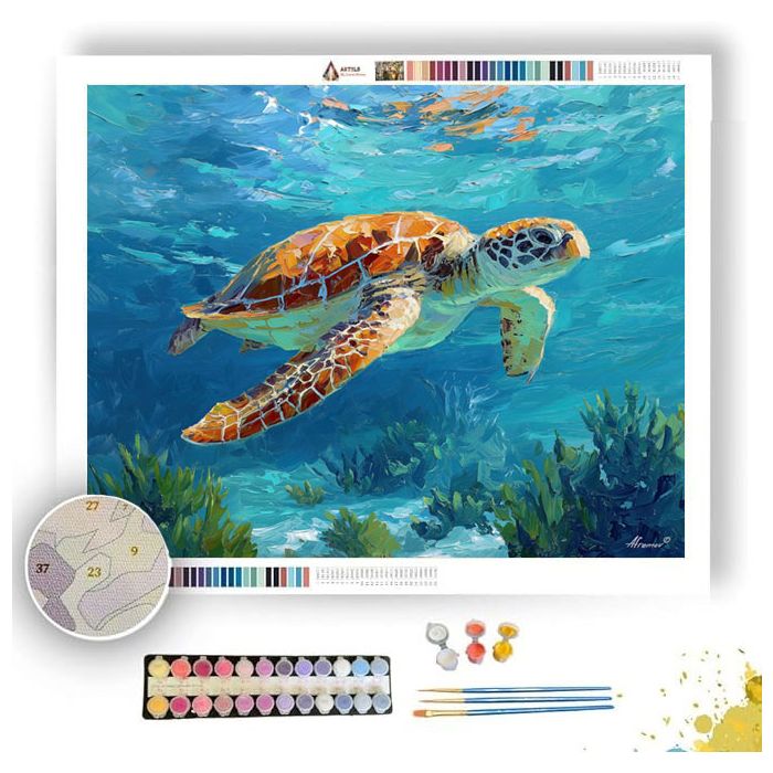WATER SOFT WINDOW - Paint by Numbers Full Kit