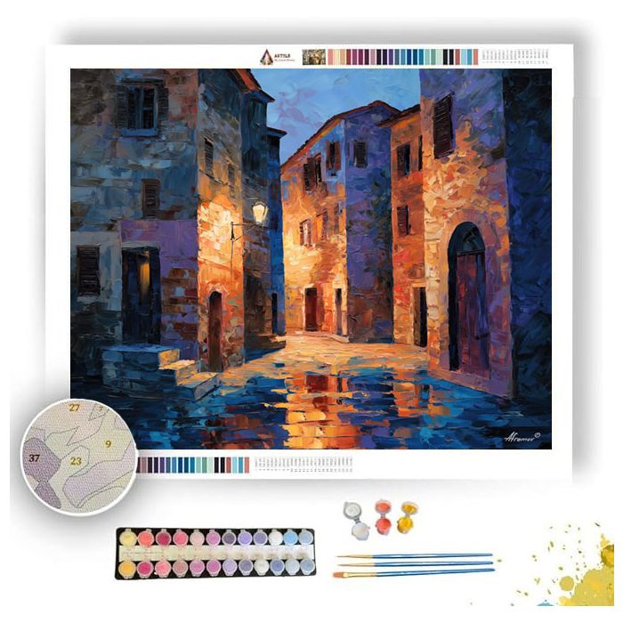COBBLESTONE PASSAGE SKY - Paint by Numbers Full Kit