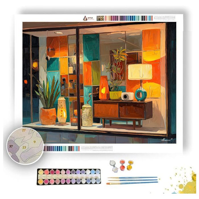 WINDOW WINDOW SPARK - Paint by Numbers Full Kit