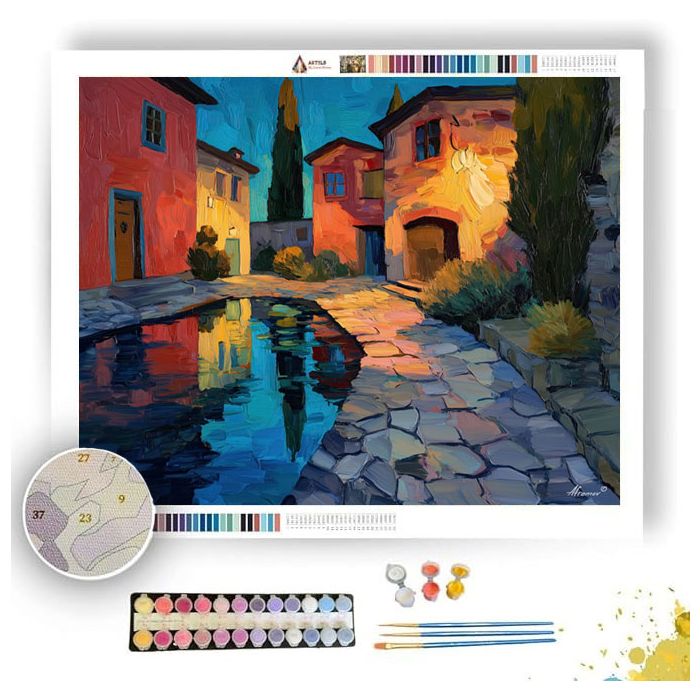 STONE WATERLINE GARDEN - Paint by Numbers Full Kit