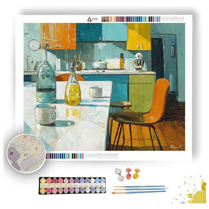 RIVER KITCHEN - Paint by Numbers Full Kit