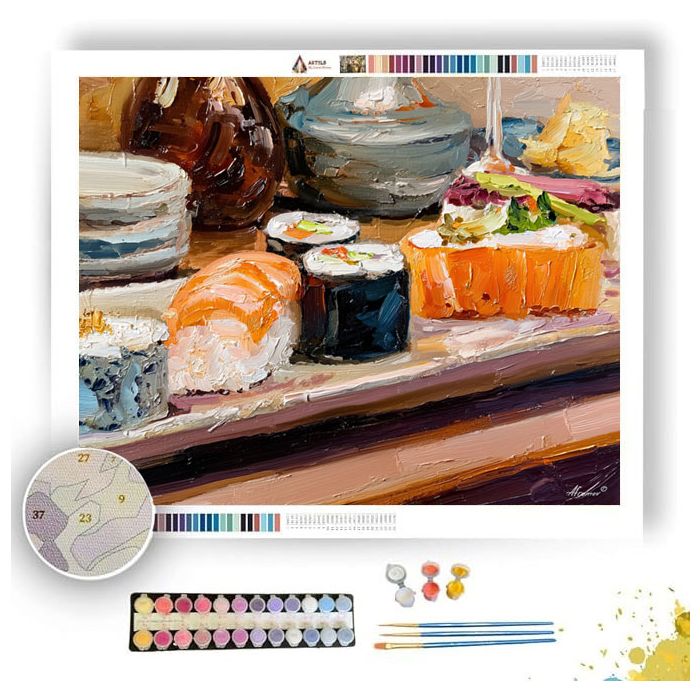 SILK WARM HOUR - Paint by Numbers Full Kit