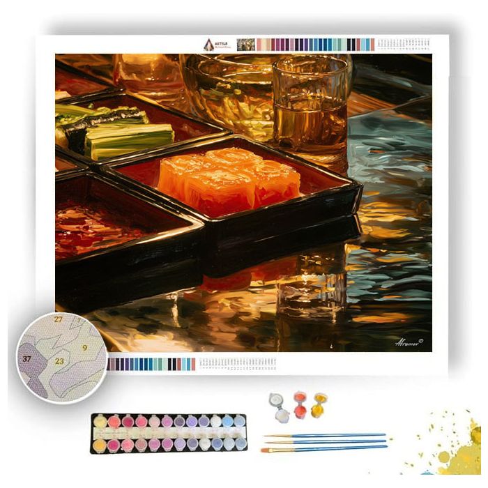 GLASS BAMBOO PASSAGE - Paint by Numbers Full Kit