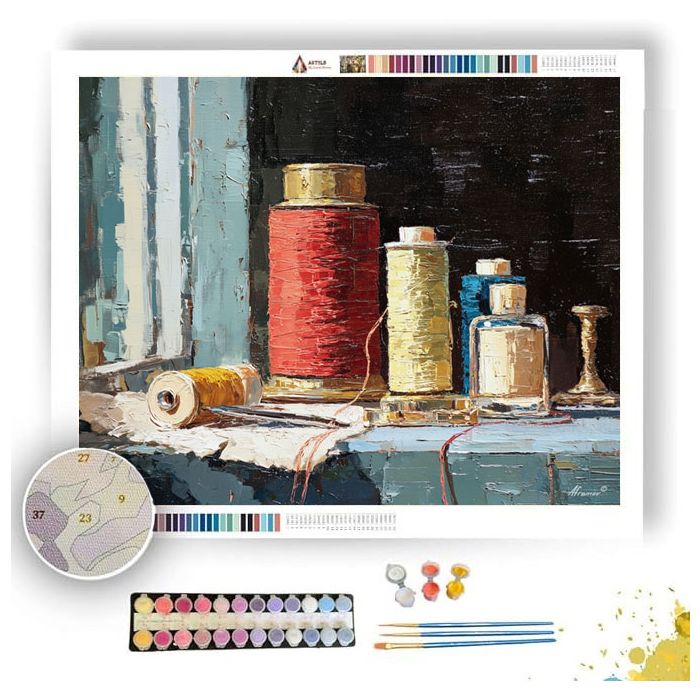 WINDOW-LIT WATERLINE BRASS - Paint by Numbers Full Kit