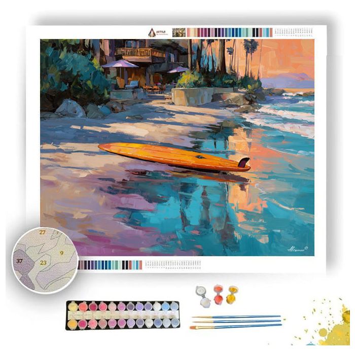 TOWEL DRIFT GARDEN - Paint by Numbers Full Kit