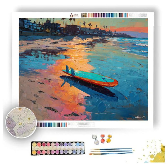 BEACH GLOW TERRACE - Paint by Numbers Full Kit