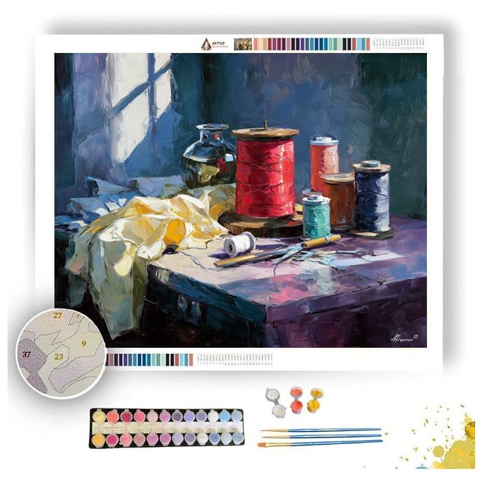WINDOW-LIT GLOW - Paint by Numbers Full Kit