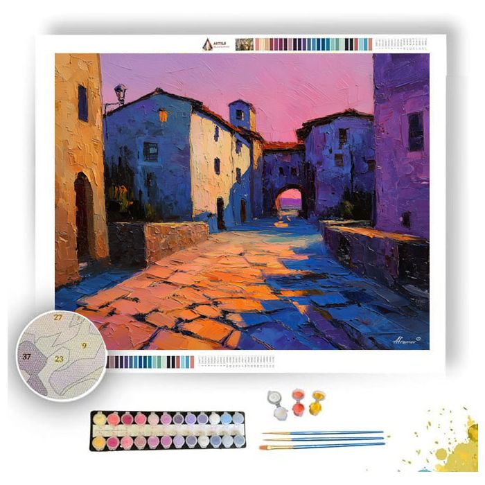VIOLET COBBLESTONE - Paint by Numbers Full Kit