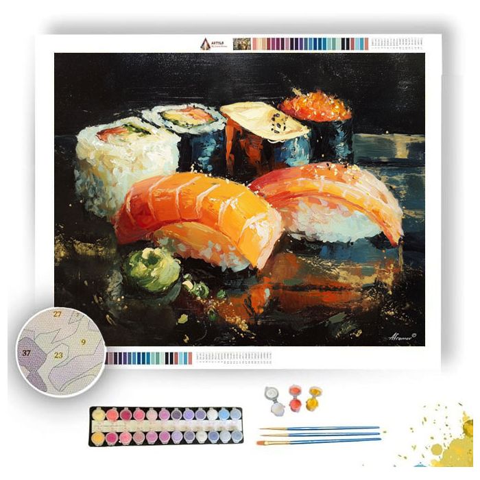 WATER BLACK - Paint by Numbers Full Kit